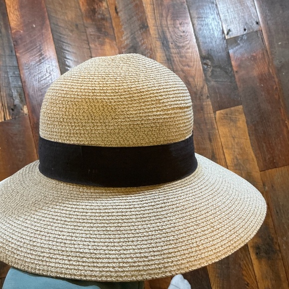 Furtalk Wide Brim Straw Sun Hat with Ribbon Tie Beige Women’s Size Large - Picture 7 of 7